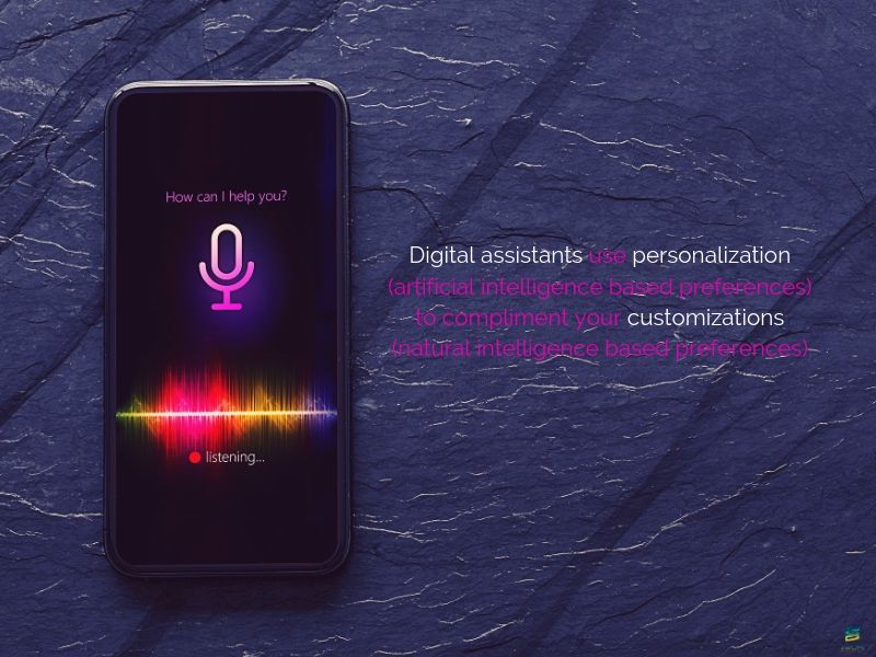 Digital Assistant Aided Customization